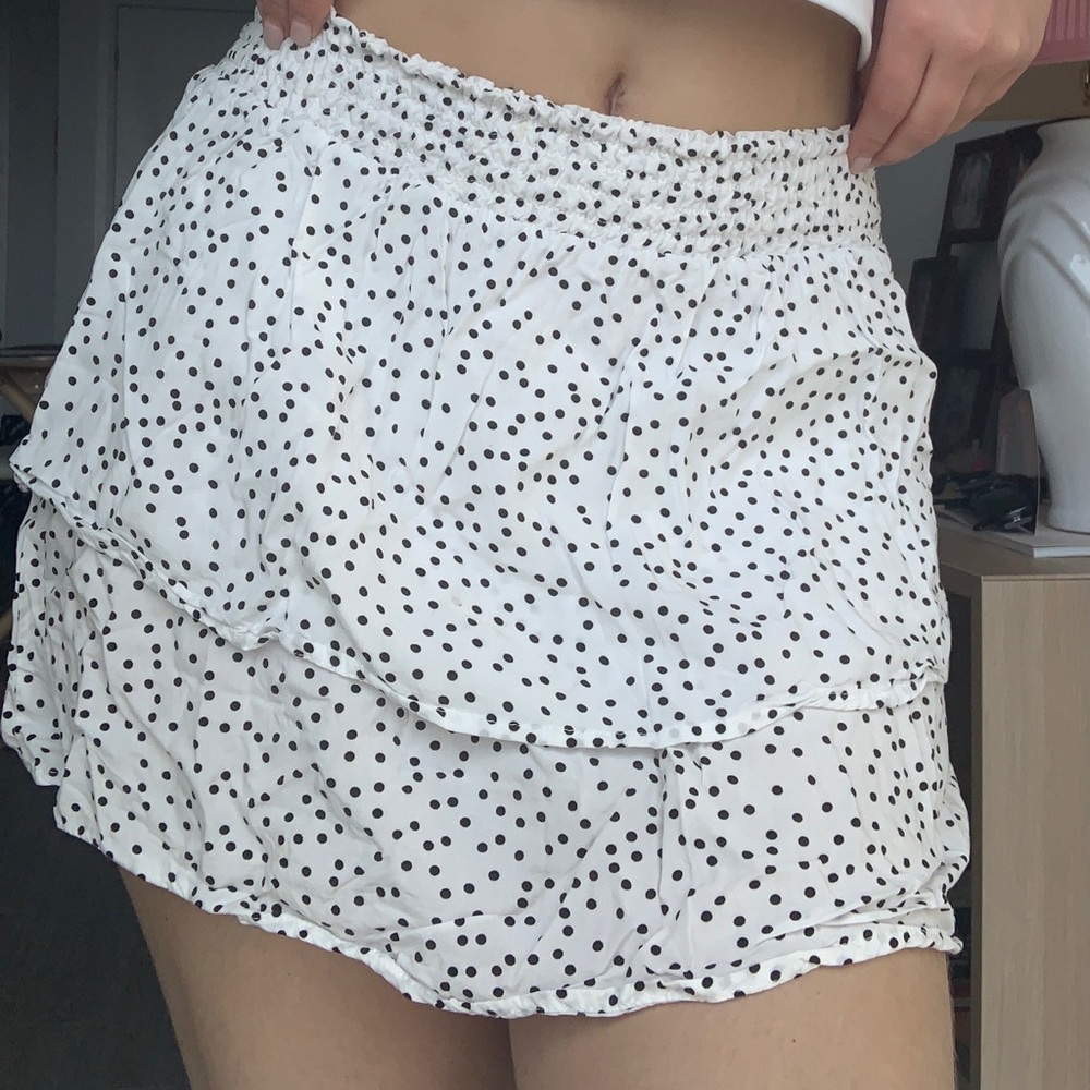 Poka dot skirt
